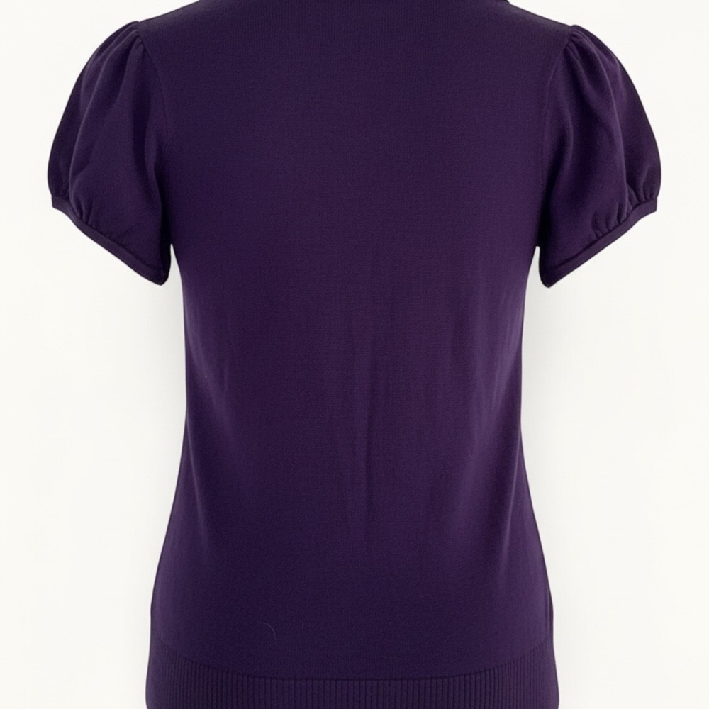 AB Studio Purple Cowl Neck Sweater Top – Women’s Medium - Picture 2 of 6